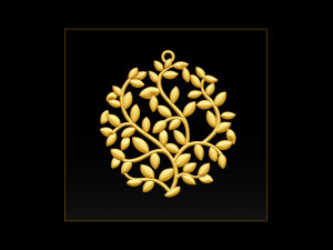 tree face pendant 3d print model 3D Print Model