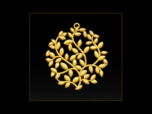 tree face pendant 3d print model 3D Print Model