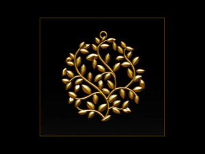 tree face pendant 3d print model 3D Print Model