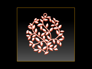 tree face pendant 3d print model 3D Print Model