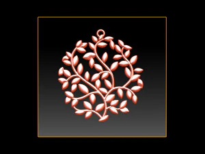 tree face pendant 3d print model 3D Print Model