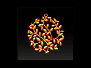 tree face pendant 3d print model 3D Print Model
