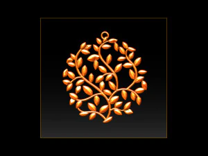tree face pendant 3d print model 3D Print Model