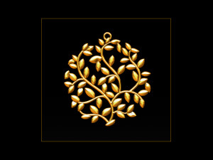 tree face pendant 3d print model 3D Print Model