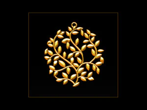 tree face pendant 3d print model 3D Print Model