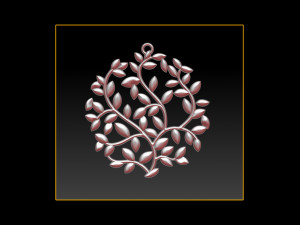 tree face pendant 3d print model 3D Print Model