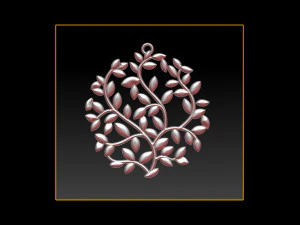 tree face pendant 3d print model 3D Print Model