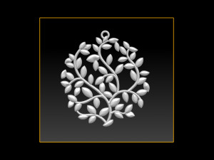 tree face pendant 3d print model 3D Print Model