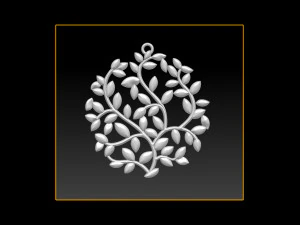 tree face pendant 3d print model 3D Print Model