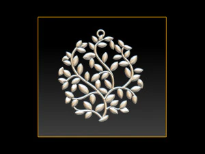 tree face pendant 3d print model 3D Print Model