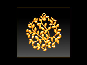 tree face pendant 3d print model 3D Print Model