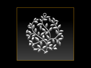 tree face pendant 3d print model 3D Print Model