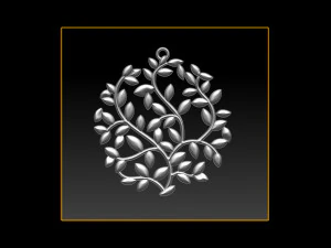 tree face pendant 3d print model 3D Print Model