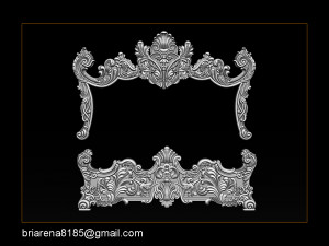 classic bed 3d relief models 3D-printmodel