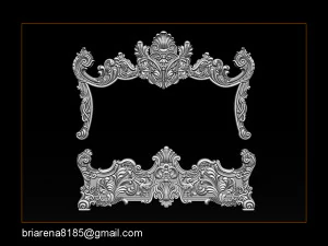 classic bed 3d relief models 3D Print Model