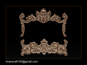 classic bed 3d relief models 3D-printmodel