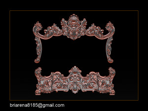 classic bed 3d relief models 3D-printmodel