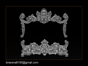 classic bed 3d relief models 3D-printmodel