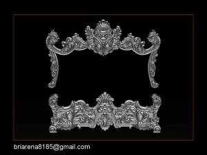classic bed 3d relief models 3D Print Model