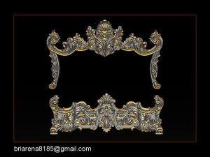classic bed 3d relief models 3D Print Model