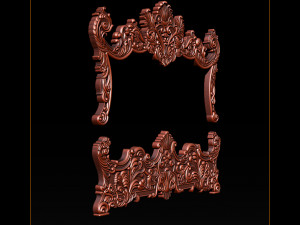 classic bed 3d relief models 3D-printmodel