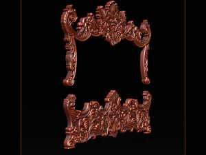 classic bed 3d relief models 3D Print Model