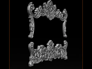 classic bed 3d relief models 3D Print Model