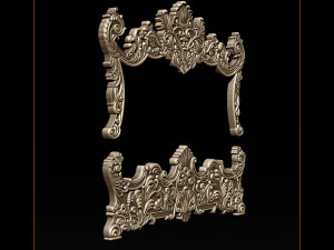 classic bed 3d relief models 3D Print Model