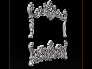 classic bed 3d relief models 3D Print Model