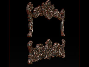 classic bed 3d relief models 3D Print Model