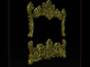 classic bed 3d relief models 3D-printmodel