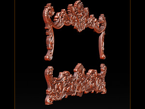 classic bed 3d relief models 3D-printmodel