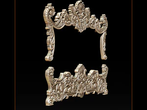 classic bed 3d relief models 3D Print Model