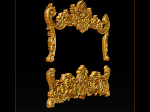 classic bed 3d relief models 3D-printmodel