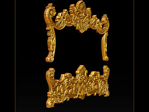classic bed 3d relief models 3D Print Model