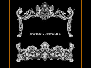 classic bed 3d relief models 3D-printmodel