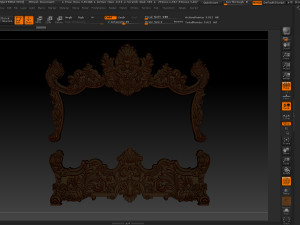 classic bed 3d relief models 3D-printmodel