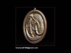 elephant pendant jewelry 3d print model 3D Print Model