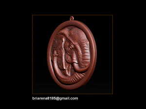 elephant pendant jewelry 3d print model 3D Print Model