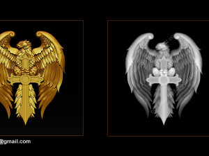 eagle pendant jewelry Modelo de Impressão 3D