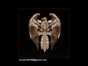 eagle pendant jewelry Modelo de Impressão 3D