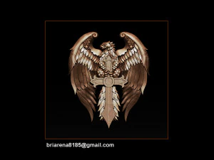 eagle pendant jewelry 3D Print Model