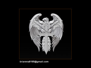 eagle pendant jewelry Modelo de Impressão 3D