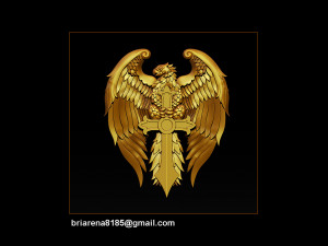 eagle pendant jewelry Modelo de Impressão 3D