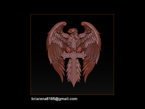 eagle pendant jewelry Modelo de Impressão 3D