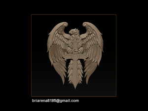eagle pendant jewelry Modelo de Impressão 3D