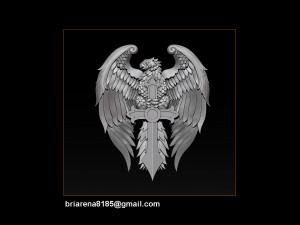 eagle pendant jewelry Modelo de Impressão 3D