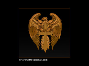 eagle pendant jewelry Modelo de Impressão 3D