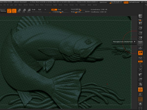 pendant little salmon - bas relief for cnc carving 3Dプリントモデル