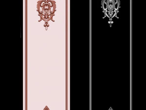 नक्काशीदार दरवाजा 3डी प्रिंट मॉडल 3D प्रिंट मॉडल